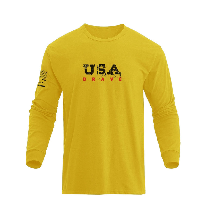 USA FLAG GRAPHIC LONG SLEEVE T-SHIRT