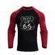 ROUTE 66 RAGLAN GRAPHIC LONG SLEEVE T-SHIRT