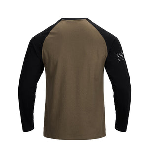 Langarm-T-Shirt mit USA-Flagge und Raglan-Grafik