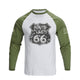 ROUTE 66 RAGLAN GRAPHIC LONG SLEEVE T-SHIRT