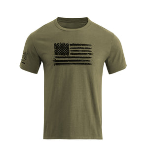 T-Shirt aus Baumwolle mit USA-Flaggen-Grafik