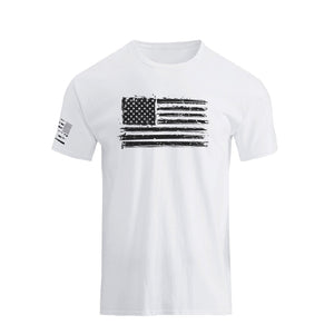 T-Shirt aus Baumwolle mit USA-Flaggen-Grafik