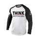 THINK WHILE IT'S STILL LEGAL RAGLAN GRAPHIC LONG SLEEVE T-SHIRT