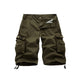 BUTTON AND ZIPPER MULTI DIMENSIONAL POCKETS 11'' INSEAM CARGO SHORTS