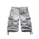 BUTTON AND ZIPPER MULTI DIMENSIONAL POCKETS 11'' INSEAM CARGO SHORTS