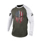 USA FLAG SPARTAN 100% COTTON RAGLAN GRAPHIC LONG SLEEVE T-SHIRT