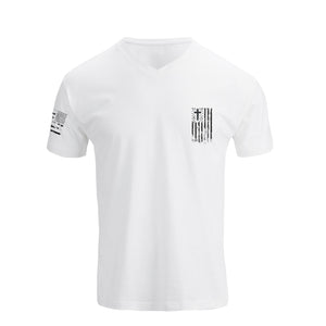 WASSERDICHTES T-SHIRT MIT V-AUSSCHNITT UND GRAFIK