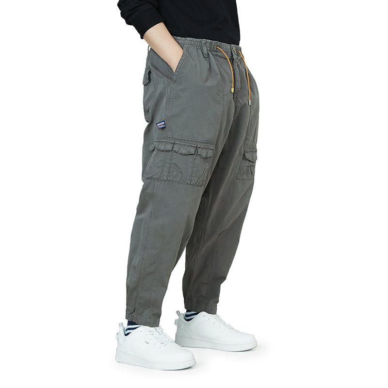 POCKETS DRAWSTRING CARGO PANTS