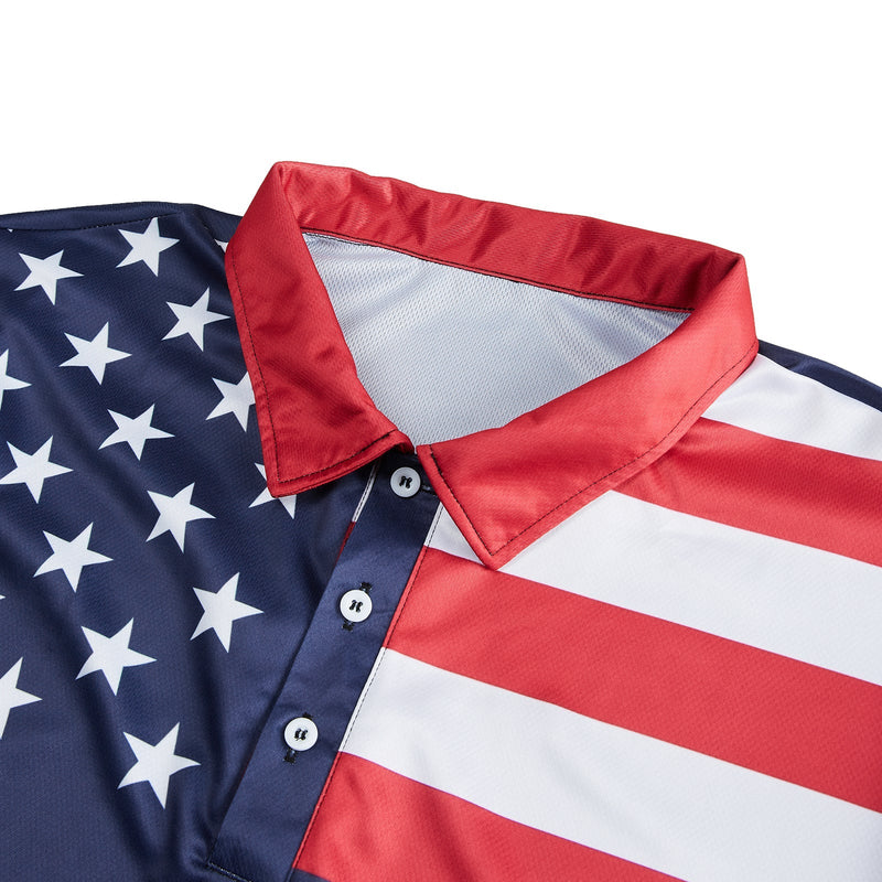 USA FLAG POLO SHIRT