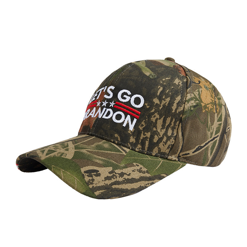 LET'S GO BRANDON USA FLAG CAMO CAP