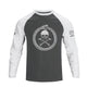 SNAKE SKULL RAGLAN GRAPHIC LONG SLEEVE T-SHIRT