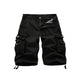 BUTTON AND ZIPPER MULTI DIMENSIONAL POCKETS 11'' INSEAM CARGO SHORTS