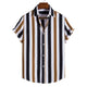 MEN RANDOM COLORFUL STRIPED SHIRT CARDIGAN