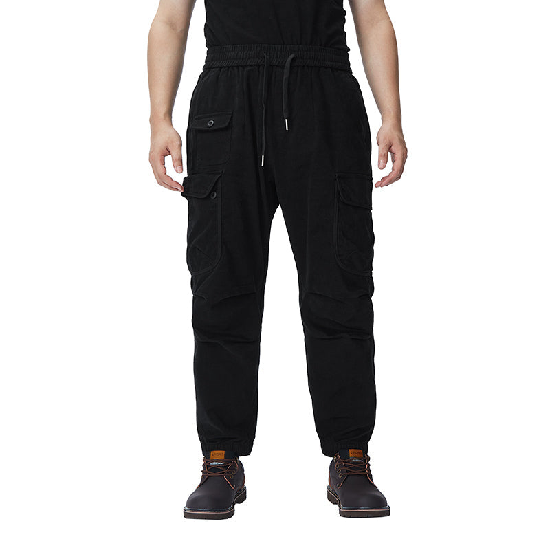 POCKETS FLEECE CARGO PANTS