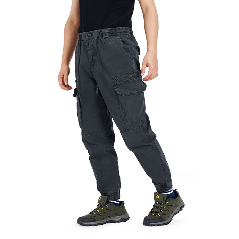 POCKETS WASHED CARGO PANTS