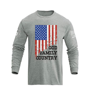USA FLAG GFC GRAPHIC LONG SLEEVE T-SHIRT