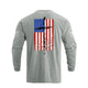 USA FLAG CROSS GRAPHIC LONG SLEEVE T-SHIRT