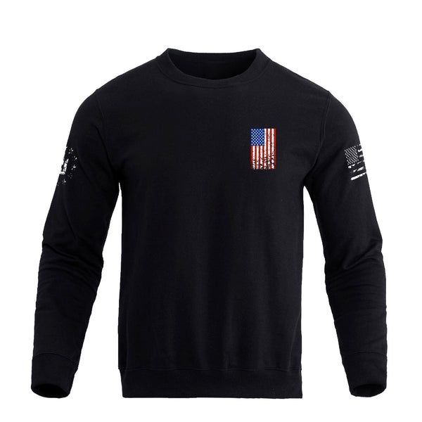 USA FLAG CROSS SWEATSHIRT