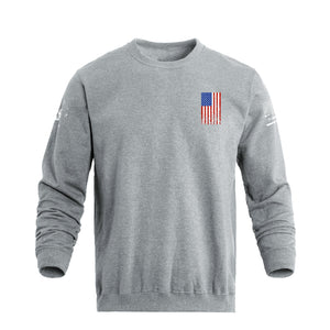 USA FLAGGE KREUZ SWEATSHIRT
