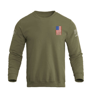 USA FLAGGE KREUZ SWEATSHIRT