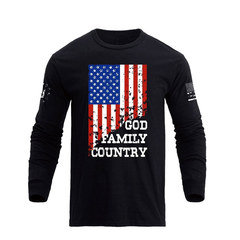 USA FLAG GFC GRAPHIC LONG SLEEVE T-SHIRT