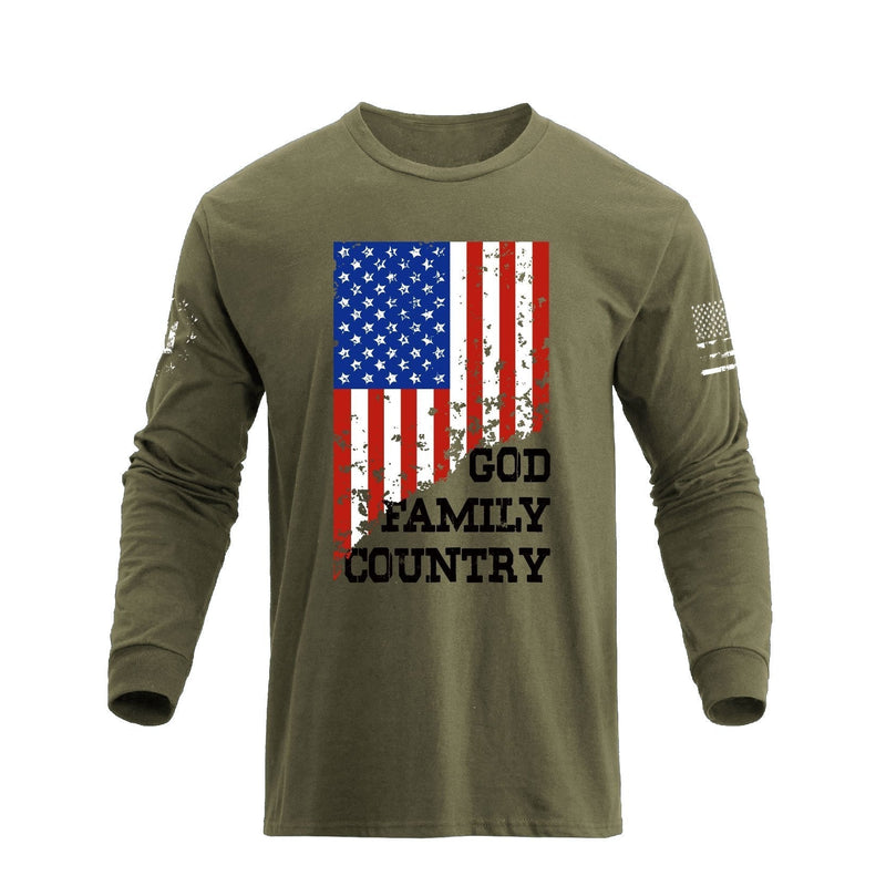 USA FLAG GFC GRAPHIC LONG SLEEVE T-SHIRT