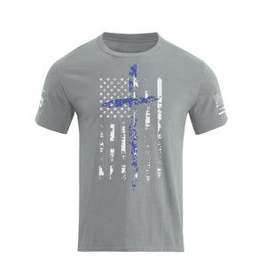 T-Shirt mit USA-Flagge, 100 % Baumwolle, Grafik