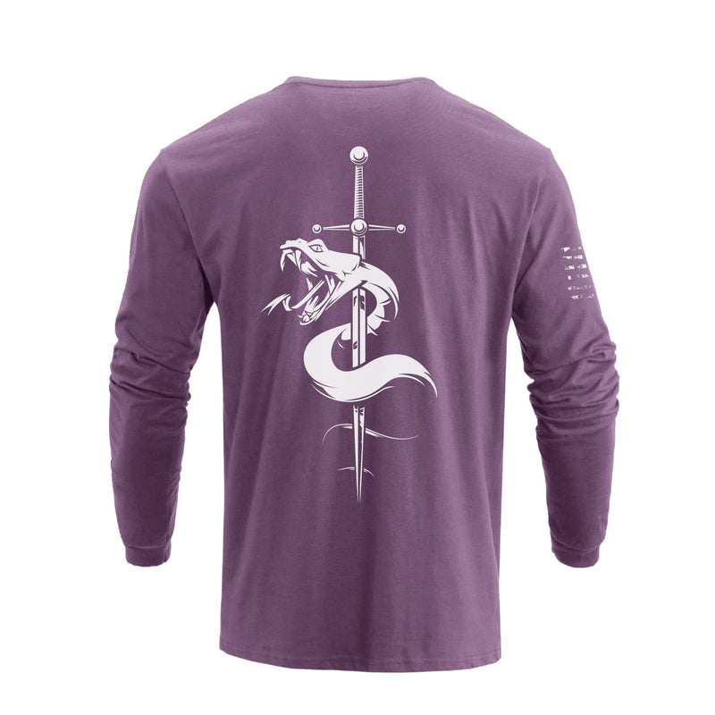 SNAKE CROSS GRAPHIC LONG SLEEVE T-SHIRT