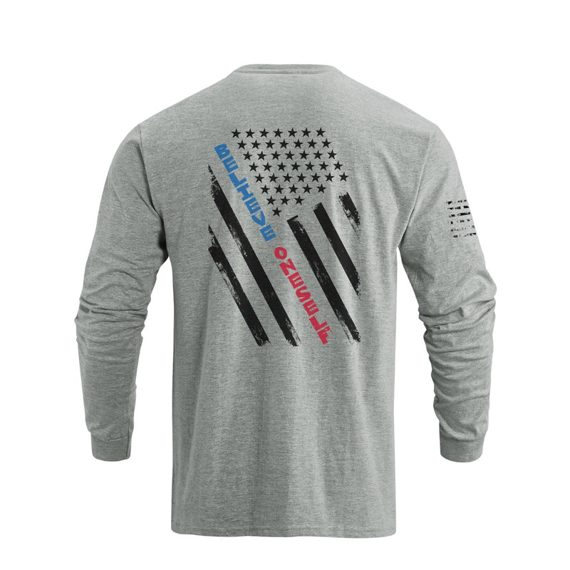 USA FLAG GRAPHIC LONG SLEEVE T-SHIRT