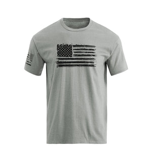 T-Shirt aus Baumwolle mit USA-Flaggen-Grafik