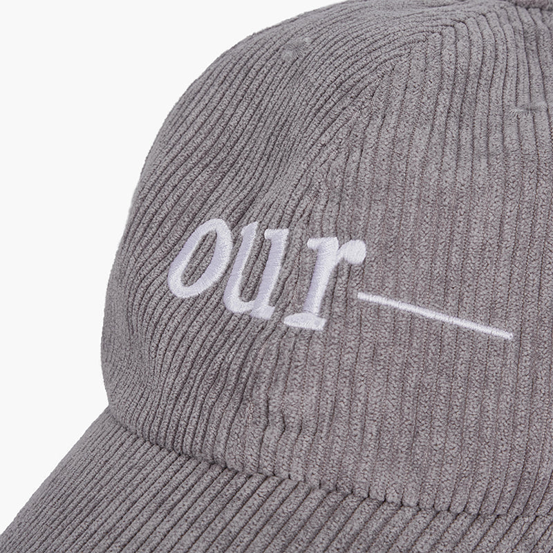 LETTER CORDUROY CAP