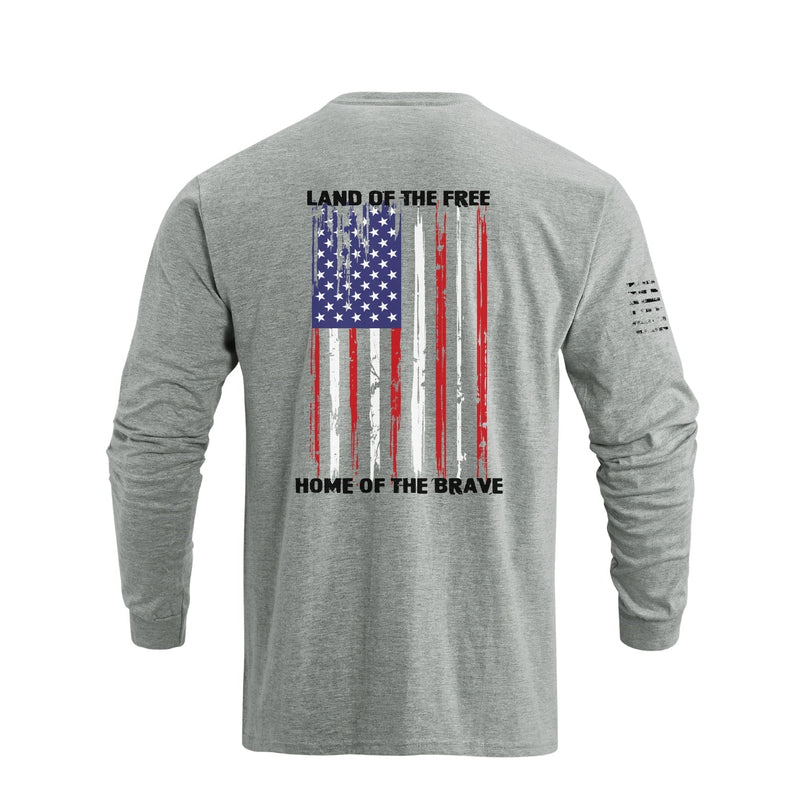 USA FLAG GRAPHIC LONG SLEEVE T-SHIRT