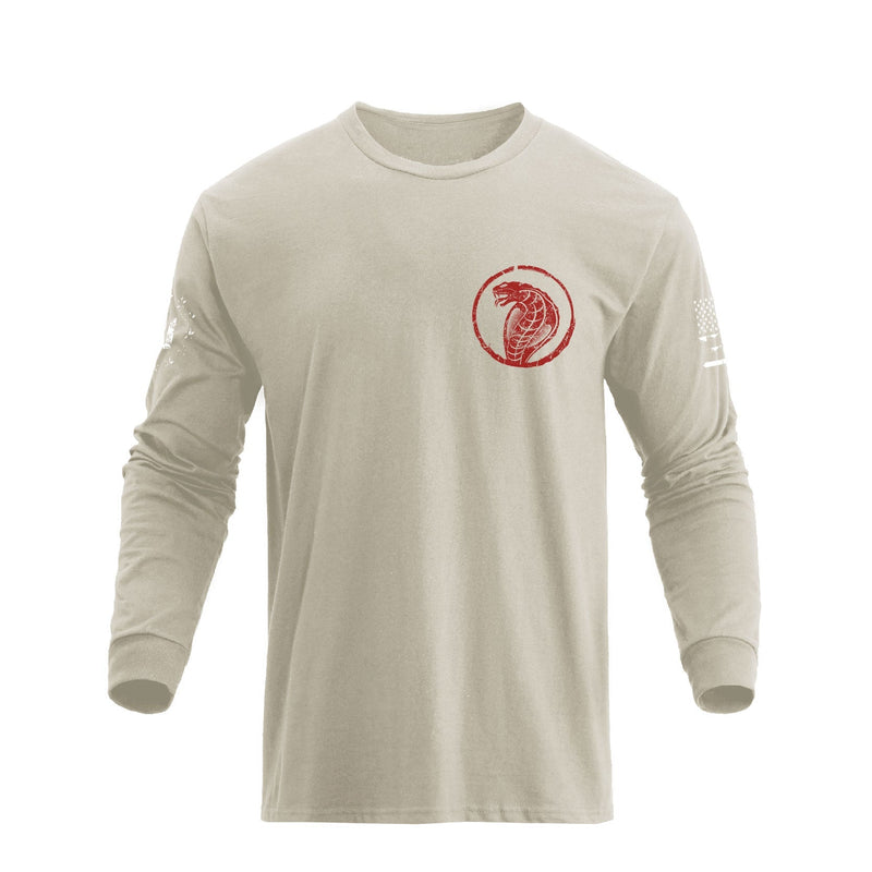 USA FLAGGE SCHLANGENGRAFIK LANGARM T-SHIRT