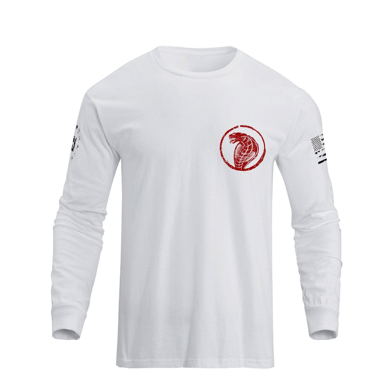 USA FLAGGE SCHLANGENGRAFIK LANGARM T-SHIRT