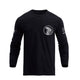 USA FLAGGE SCHLANGENGRAFIK LANGARM T-SHIRT