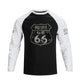 ROUTE 66 RAGLAN GRAPHIC LONG SLEEVE T-SHIRT