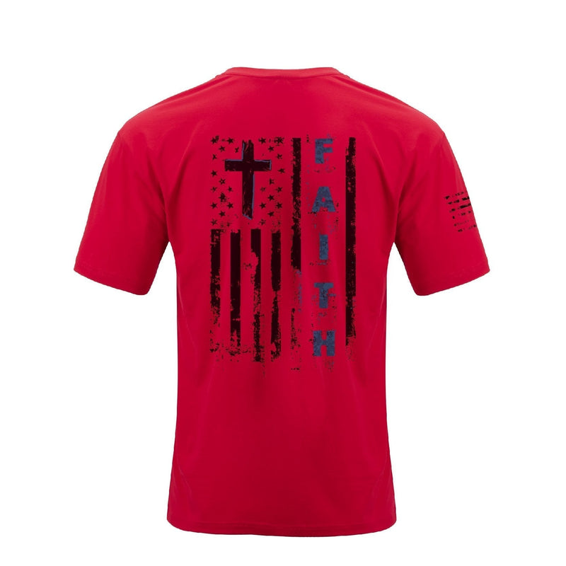 WATERPROOF USA FLAG V-NECK GRAPHIC TEE