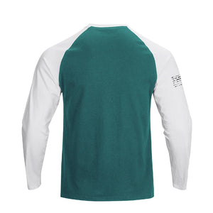 Langarm-T-Shirt mit USA-Flagge und Raglan-Grafik