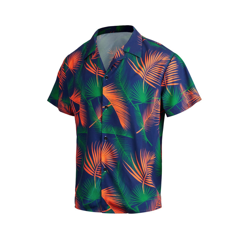 TROPICAL PRINTED ALOHA SHIRT