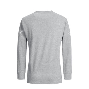 DAMEN-LANGARMSHIRT MIT USA-FLAGGE