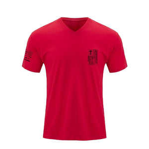 WASSERDICHTES T-SHIRT MIT V-AUSSCHNITT UND GRAFIK