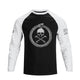 SNAKE SKULL RAGLAN GRAPHIC LONG SLEEVE T-SHIRT