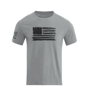 T-Shirt aus Baumwolle mit USA-Flaggen-Grafik