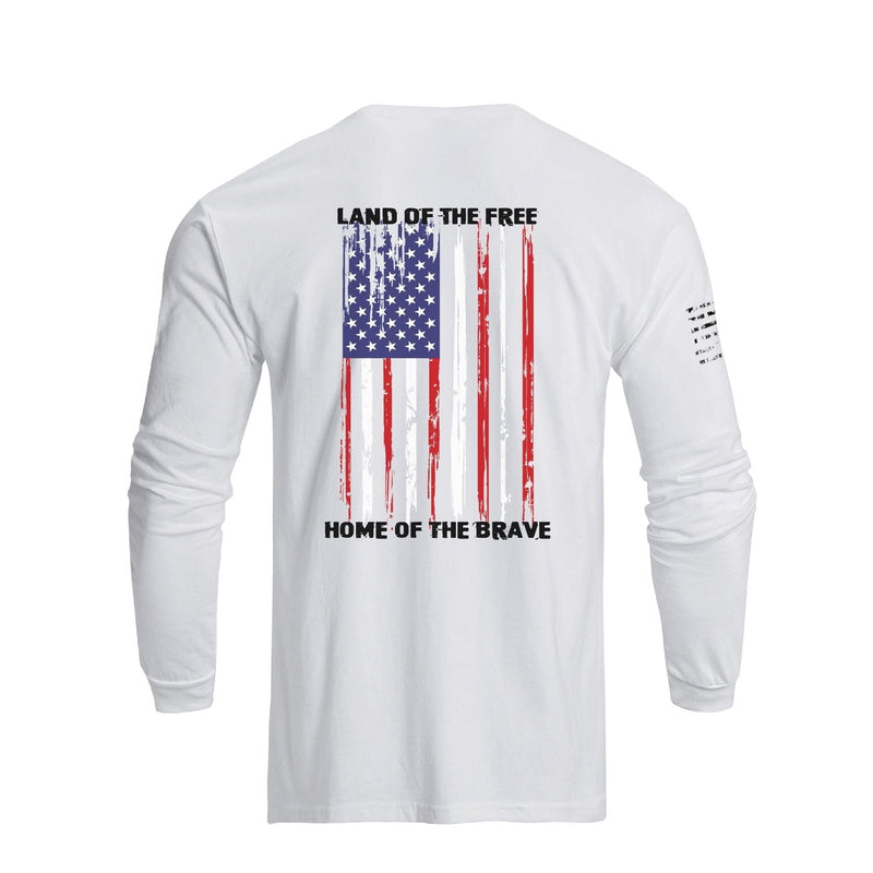 USA FLAG GRAPHIC LONG SLEEVE T-SHIRT