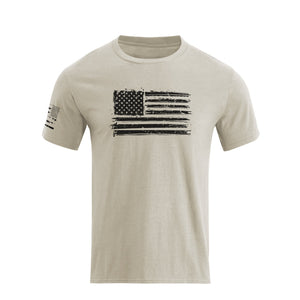 T-Shirt aus Baumwolle mit USA-Flaggen-Grafik