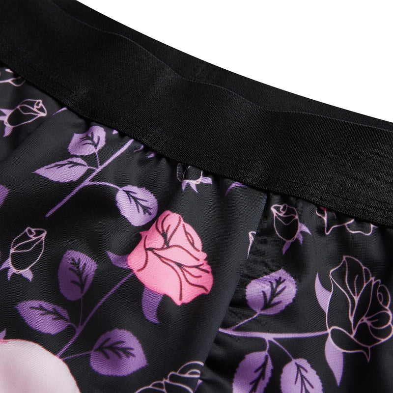 LYCRA SKULL ROSE BOXER