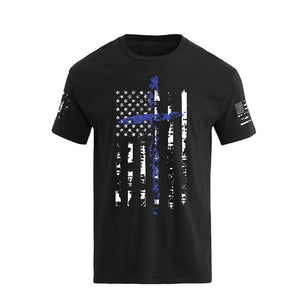 T-Shirt mit USA-Flagge, 100 % Baumwolle, Grafik