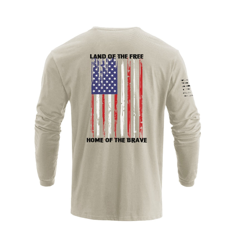 USA FLAG GRAPHIC LONG SLEEVE T-SHIRT