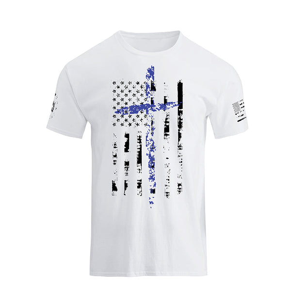 USA FLAG 100% COTTON GRAPHIC TEE